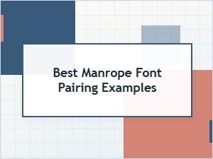 Best Manrope Font Pairing Examples for Modern Websites